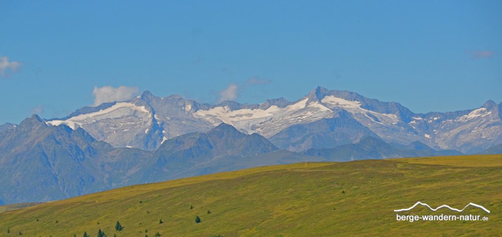 Rodenecker Almengebiet mit Blick auf den Alpenhauptkamm