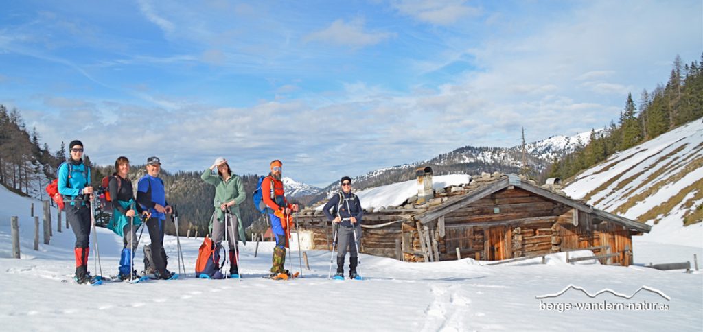 geführte Schneeschuhwanderung in den Brandenberger Alpen