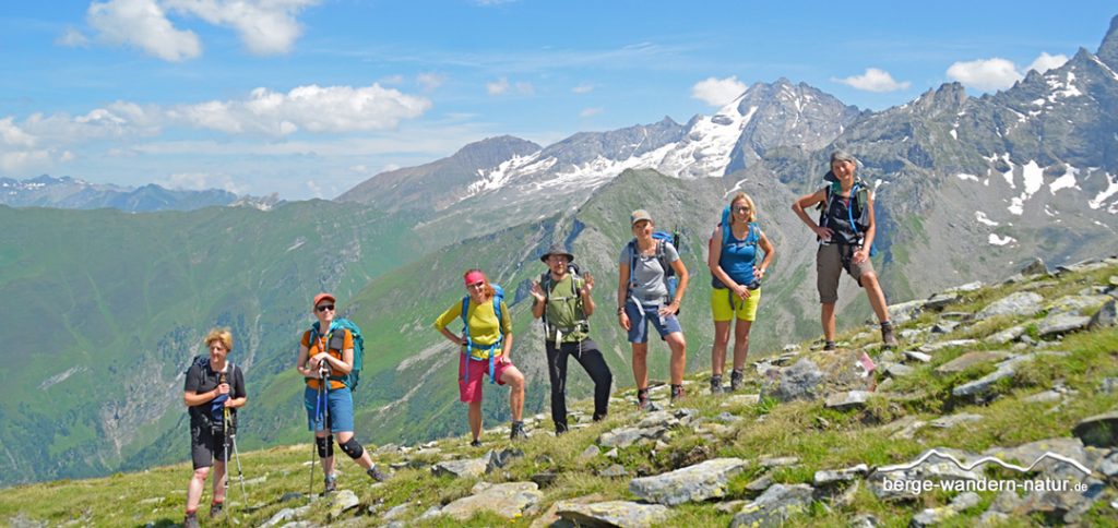 Wandergruppe in den Zillertalen