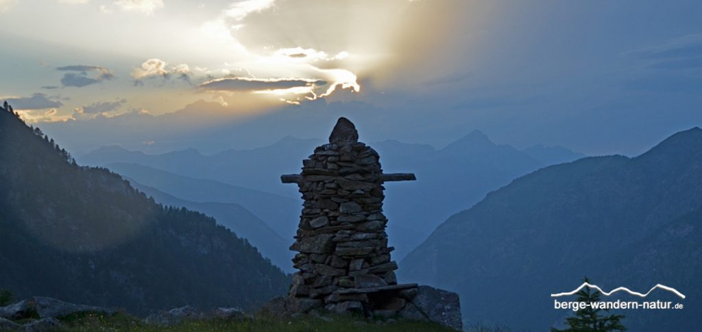 Abenstimmung auf dem Weg zur Europahütte