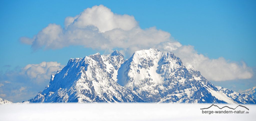 Blick Wilder Kaiser im Winter