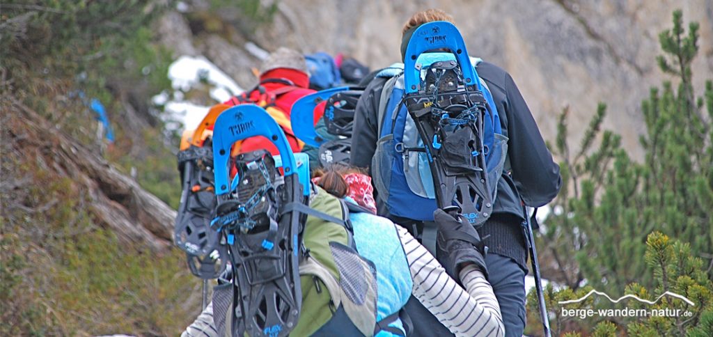 Schneeschuhgruppe im Alpbachtal