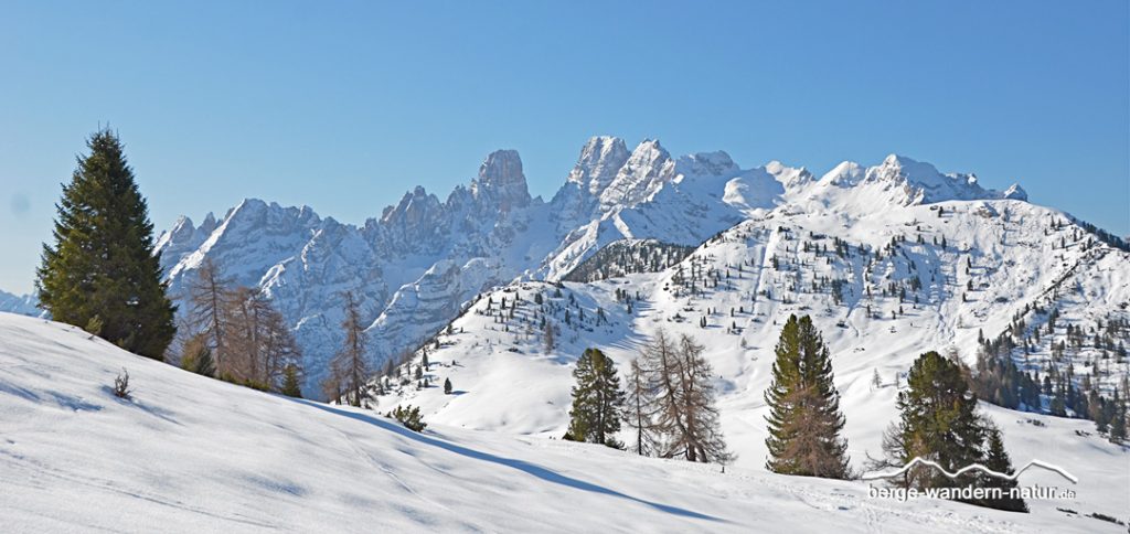 geführte Schneeschuhtouren in den Pragser Dolomiten