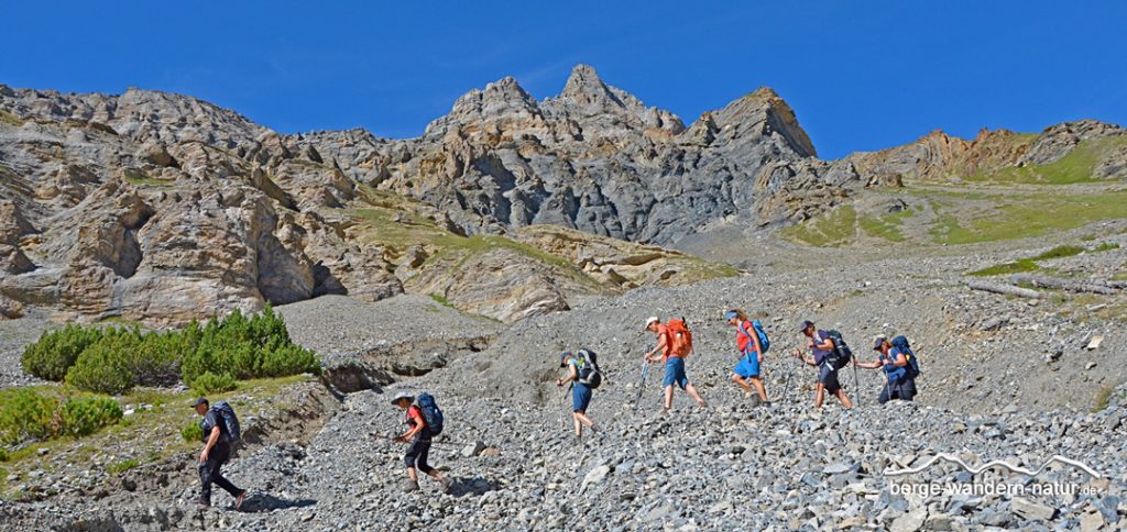 geführte Wandergruppe von LASI im Engadin