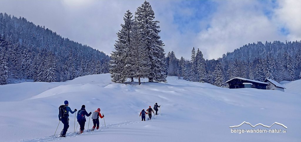 geführte Schneeschuhtour mit LASI im Isarwinkel