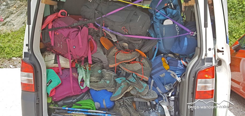 Klimaneutral wandern ohne Gepäckstransport