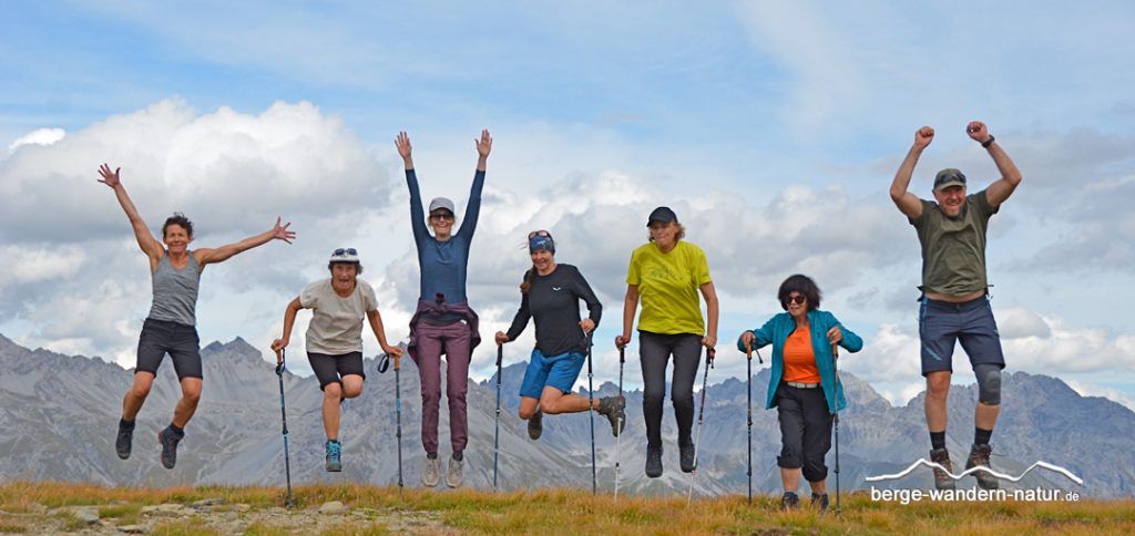 Wandergruppe von LASI im Engadin